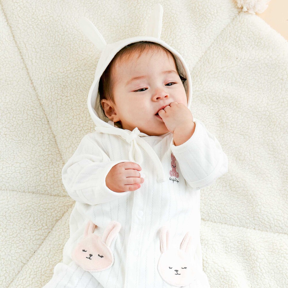 アニマルウサギクマ恐竜2WAYロンパース+帽子2点セットベビー(50~70cm