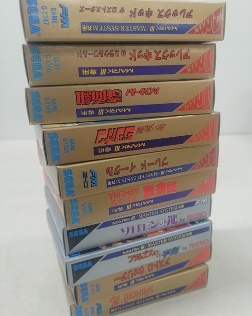 全部箱付き！ 『セガ・マーク3』&『セガ・マスターシステム』のソフト