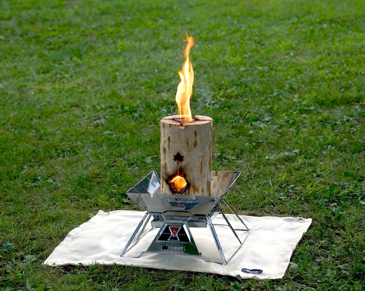 ロケットストーブ構造で高効率燃焼！ロゴス「スウェーデントーチ」は冬