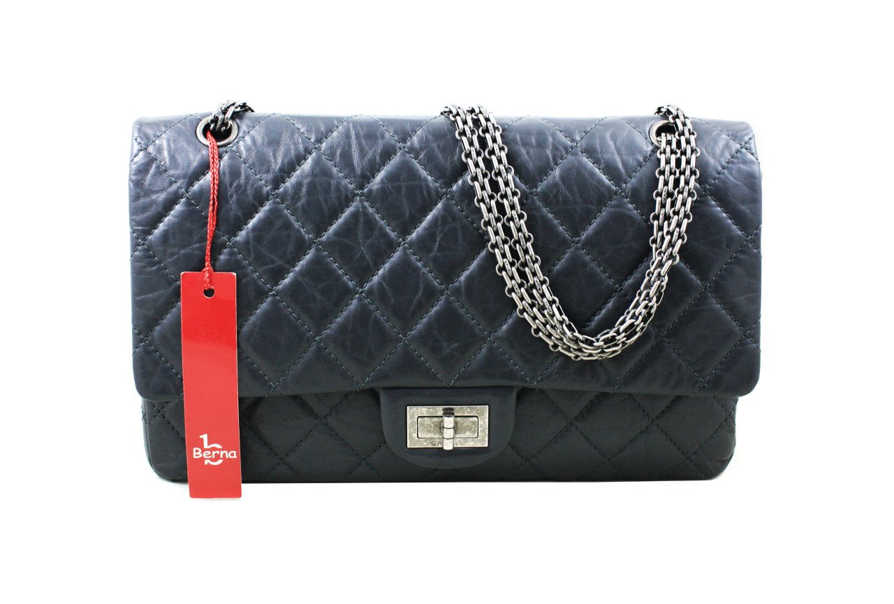 CHANEL Dark Grey 227 Reissue 2.55 Quilted Flap Bag | CHANEL