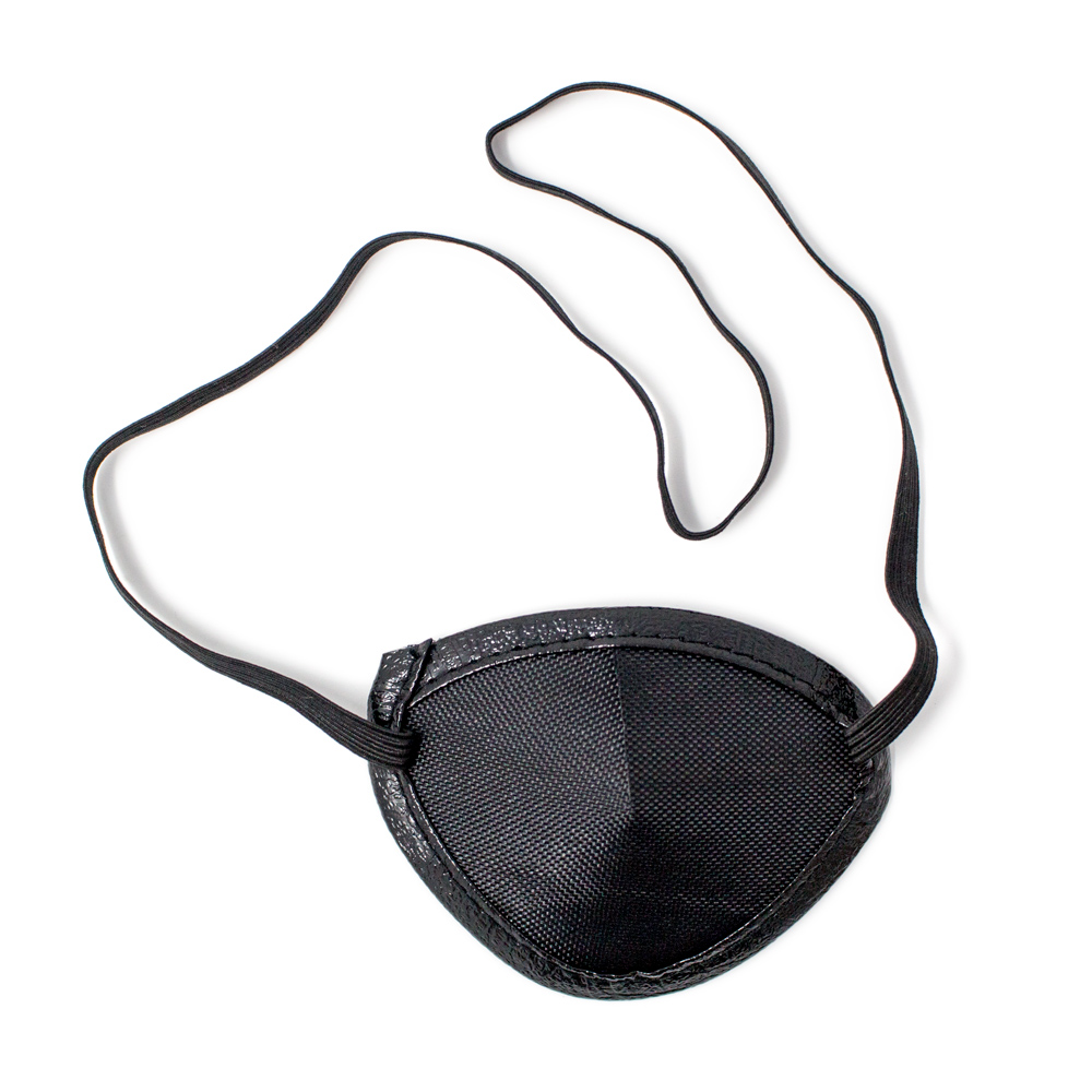 Large Black Eye Patches (85mm) - Elastic Band Comfort | Optometry