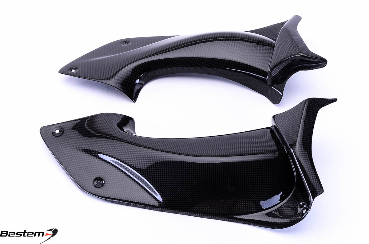 Kawasaki ZX14 2006 - 2011 100% Carbon Fiber Ram Air Intake Dash Panels