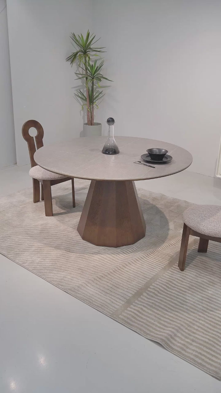 丸テーブル/セラミック天板/ラウンドテーブル hagst-1825