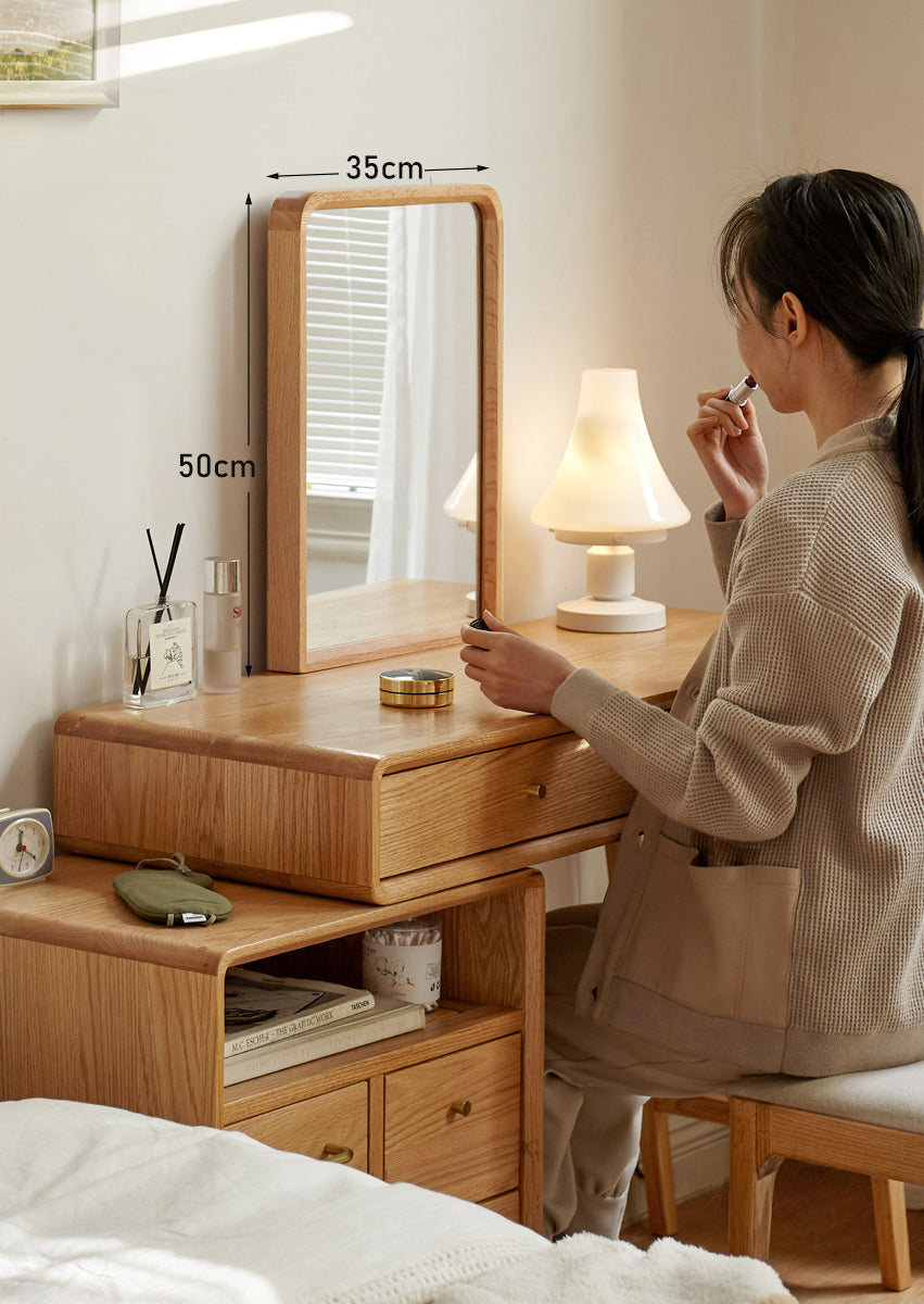 幅90 ドレッサーデスク 鏡台 伸長調節自由 鏡無し y84d01 オシャレ部屋必見