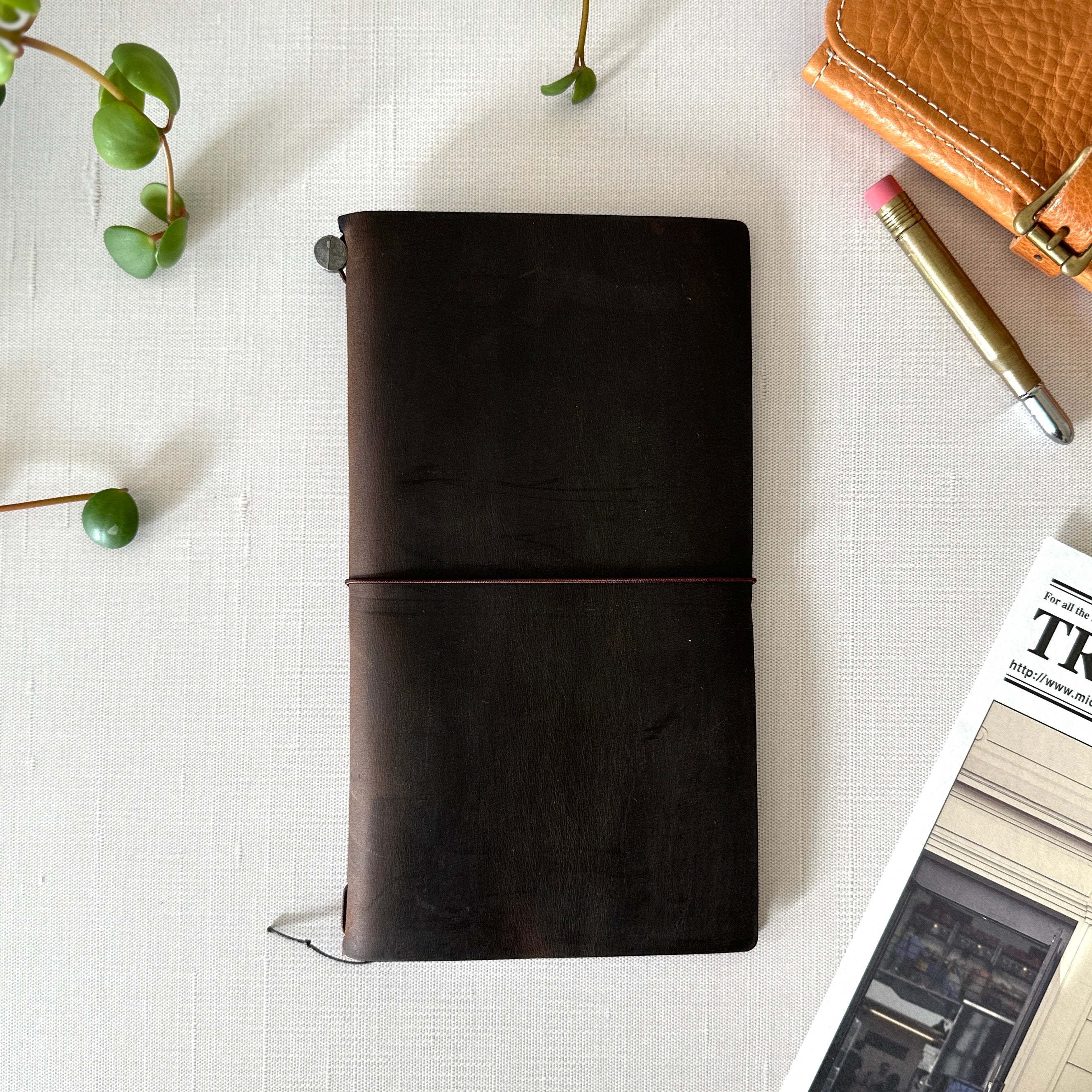 MIDORI Traveler's Notebook Brown – Baum-kuchen