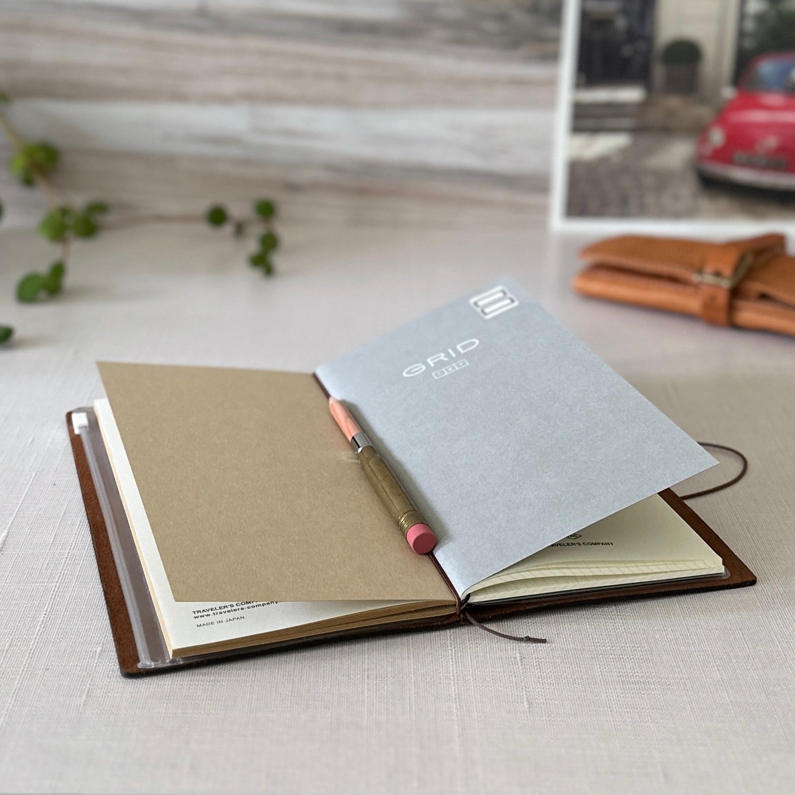 MIDORI Traveler's Notebook Brown – Baum-kuchen