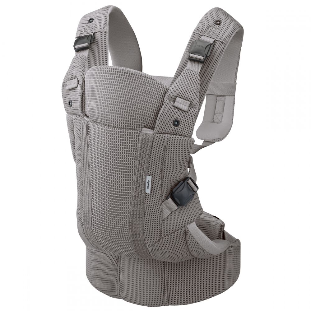 Aprica アップリカ ラクリス AB (クラウドグレー) 抱っこ紐 新生児タテ