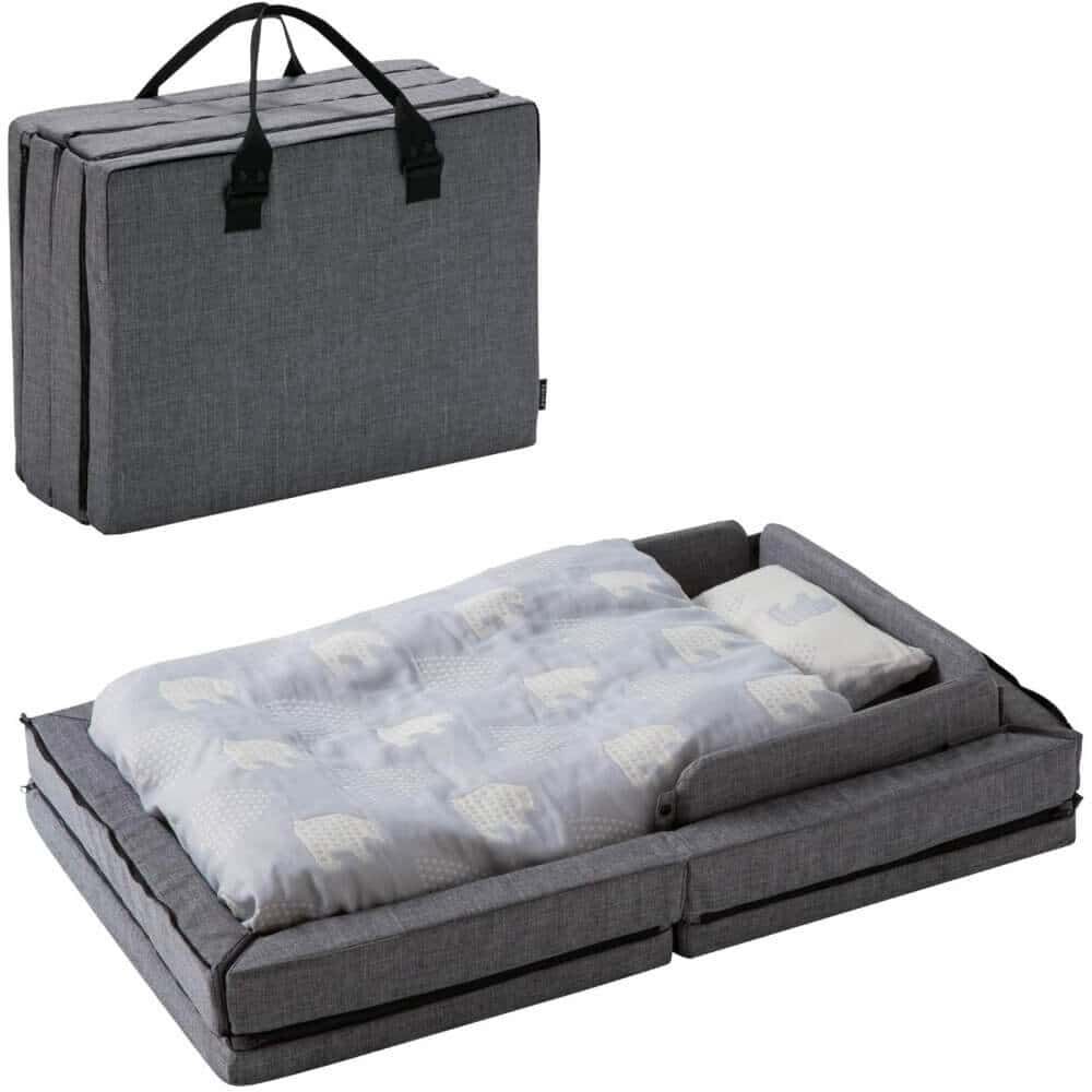 ファルスカ コンパクトベッド free メランジグレー | Babies