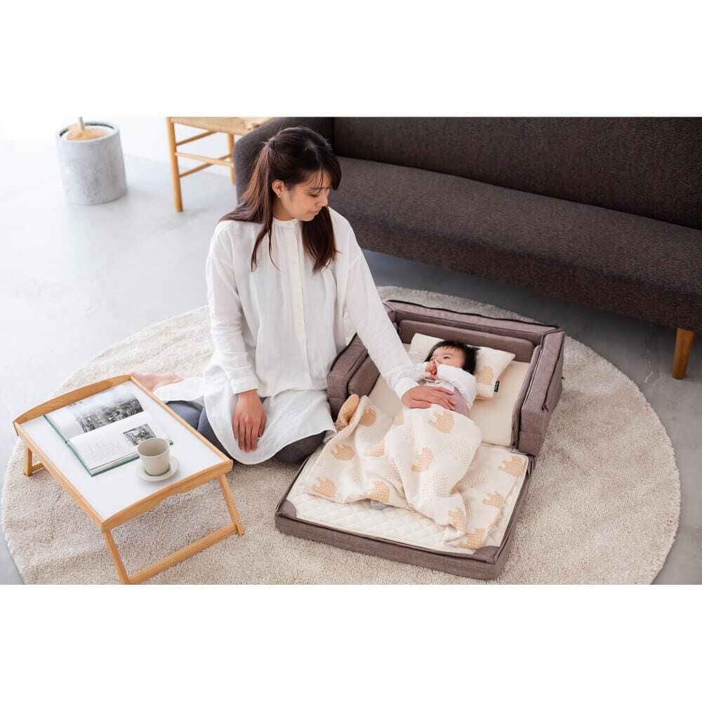 ファルスカ コンパクトベッド free メランジグレー | マタニティ