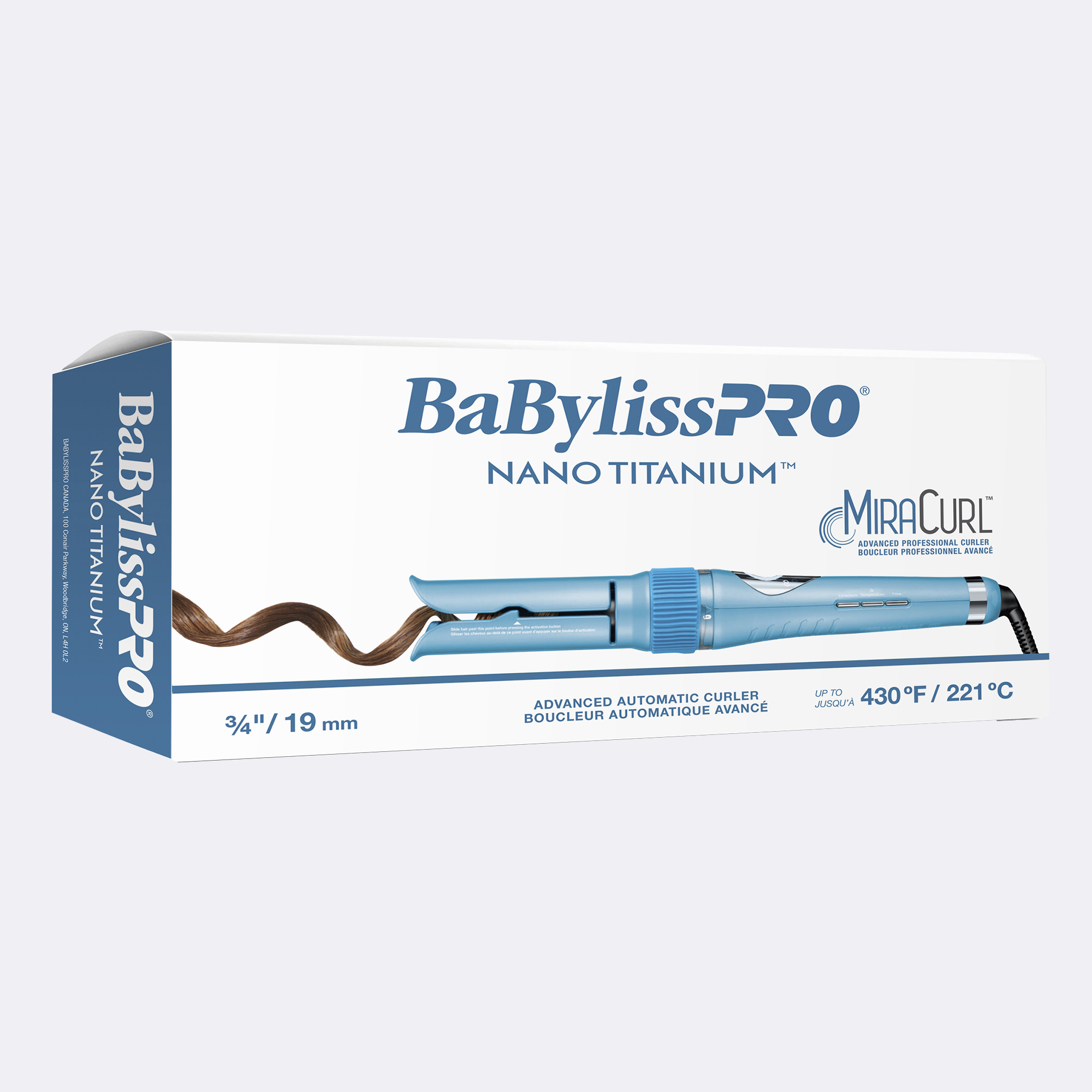 BaBylissPRO® Nano Titanium™ MiraCurl® 3/4