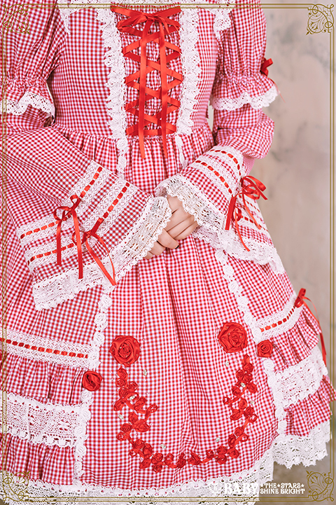 ギンガムチェック巻きバラドールワンピース | BABY, THE STARS SHINE