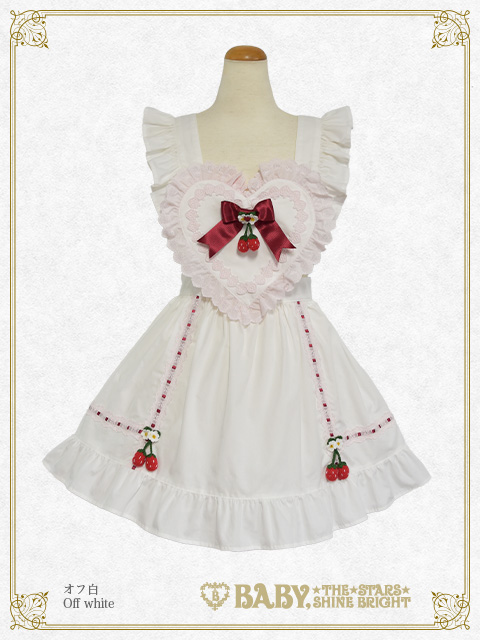 BABY福岡店限定「ゆらゆらいちごのハートエプロンあまくみゃちゃん