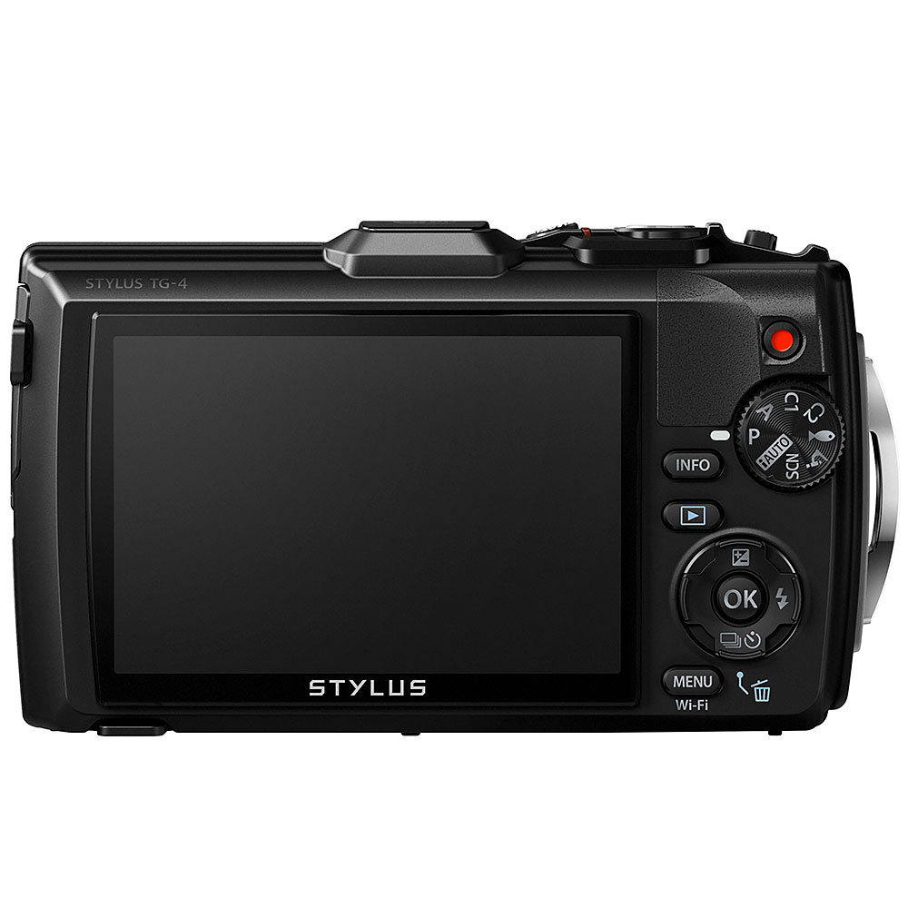 Olympus Tough TG-4 iHS Waterproof Compact Camera - Black