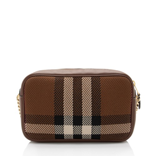 Burberry Knit Check TB Lola Small Camera Bag | Burberry Handbags