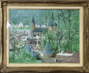 小田切訓「王宮のある運河」 の買取実績｜千葉県山武市 油絵・油彩画