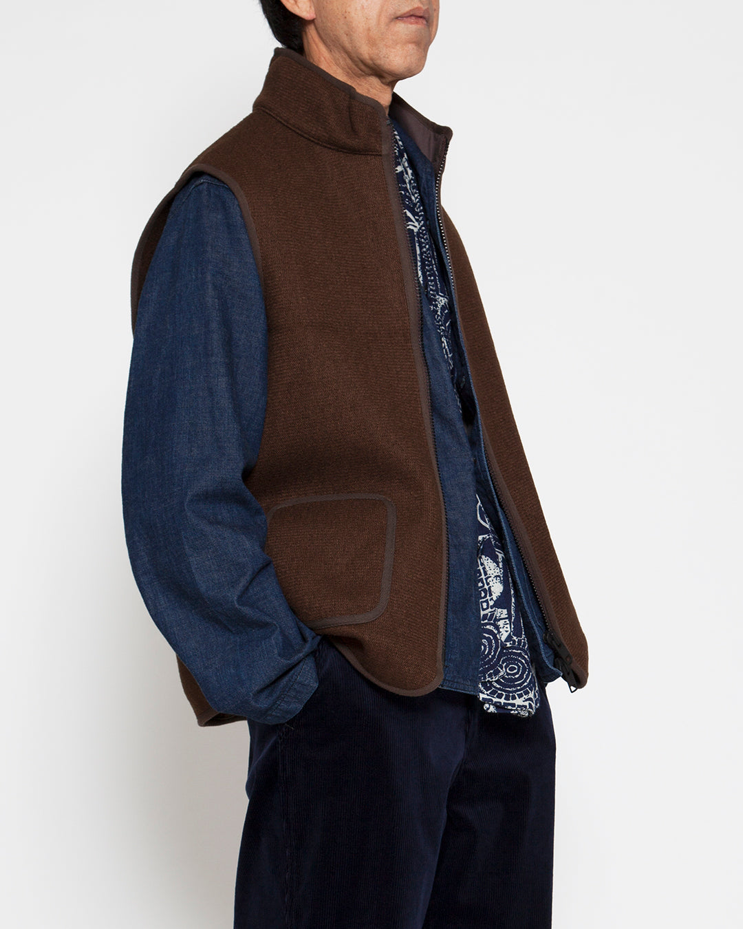 CV012・PISTACHIO VEST / Brown Khaki – THE CORONA UTILITY