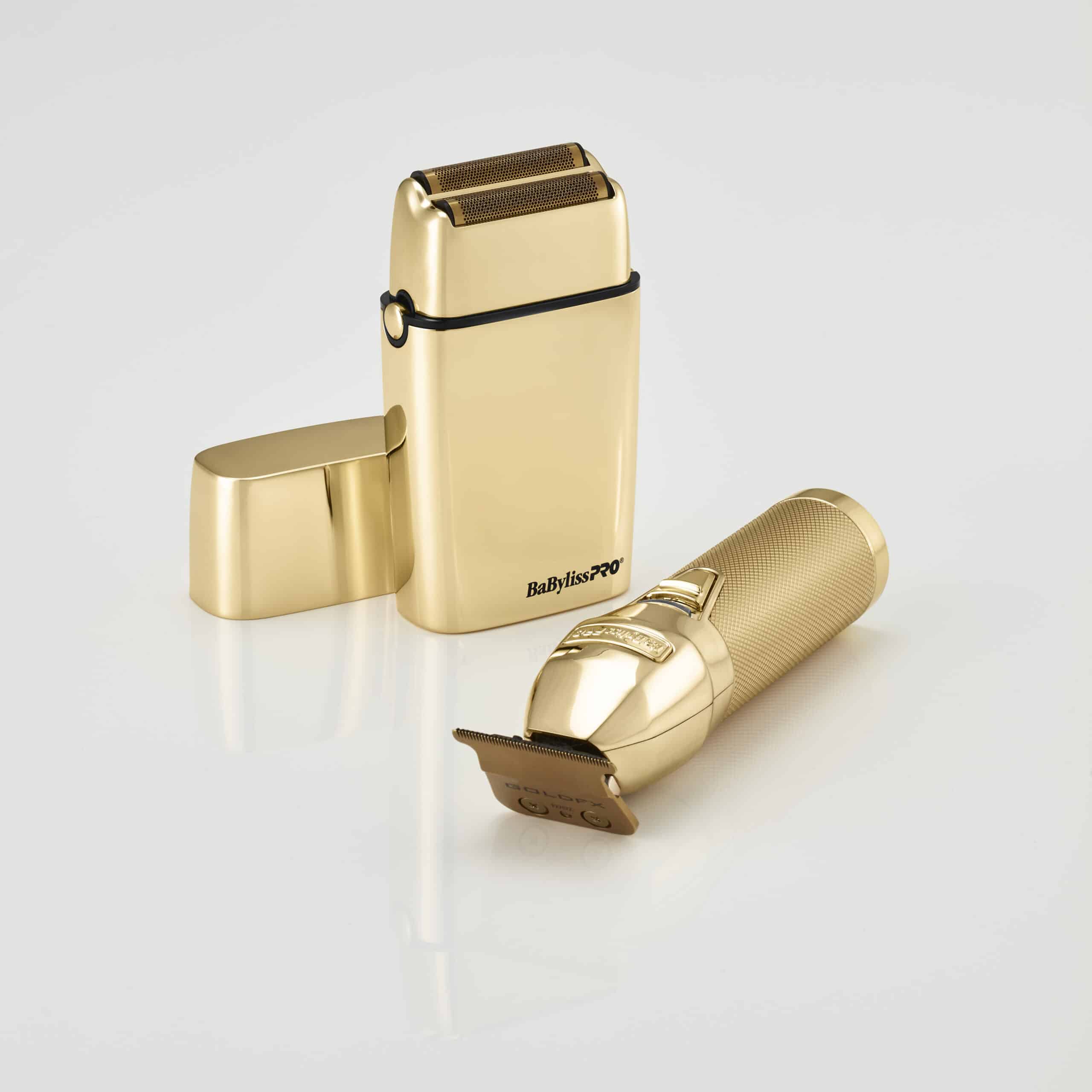 BabylissPro Limited Edition Gold Trimmer and Double Foil Shaver