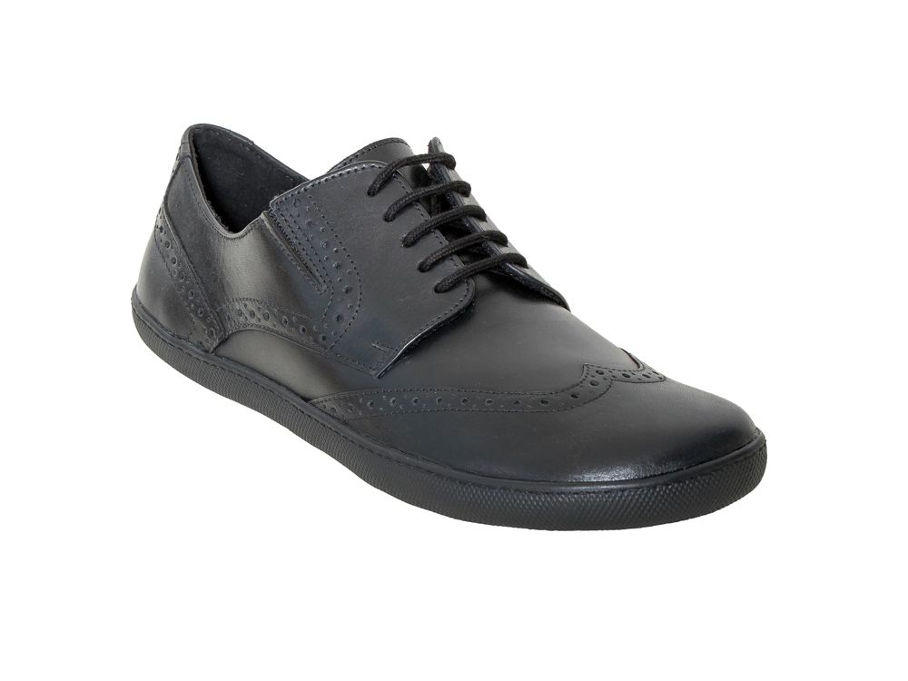 Barefoot Vivobarefoot Addis Oxford M black leather Barefoot shoes
