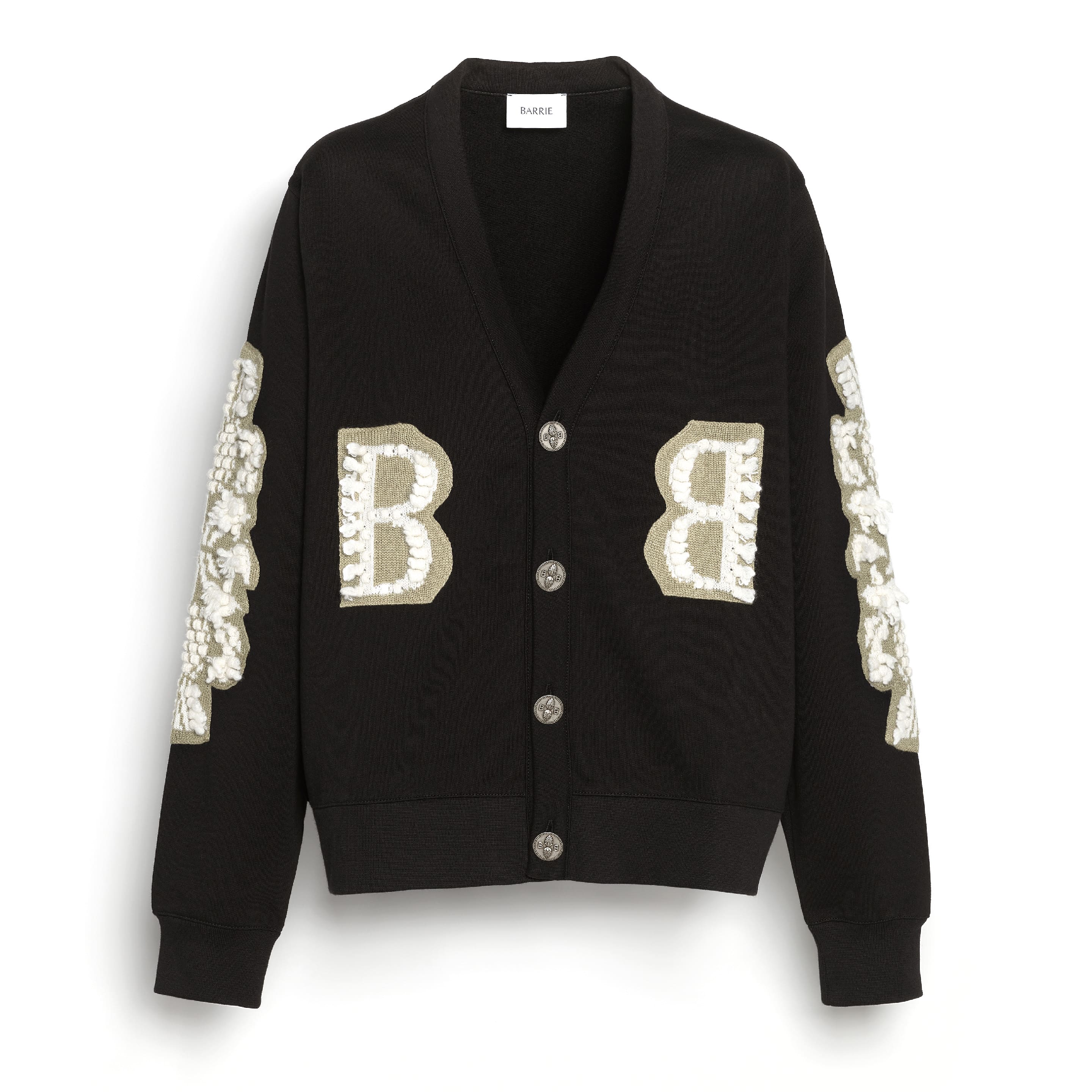 Cardigan in cotton with a cashmere B logo – Barrie