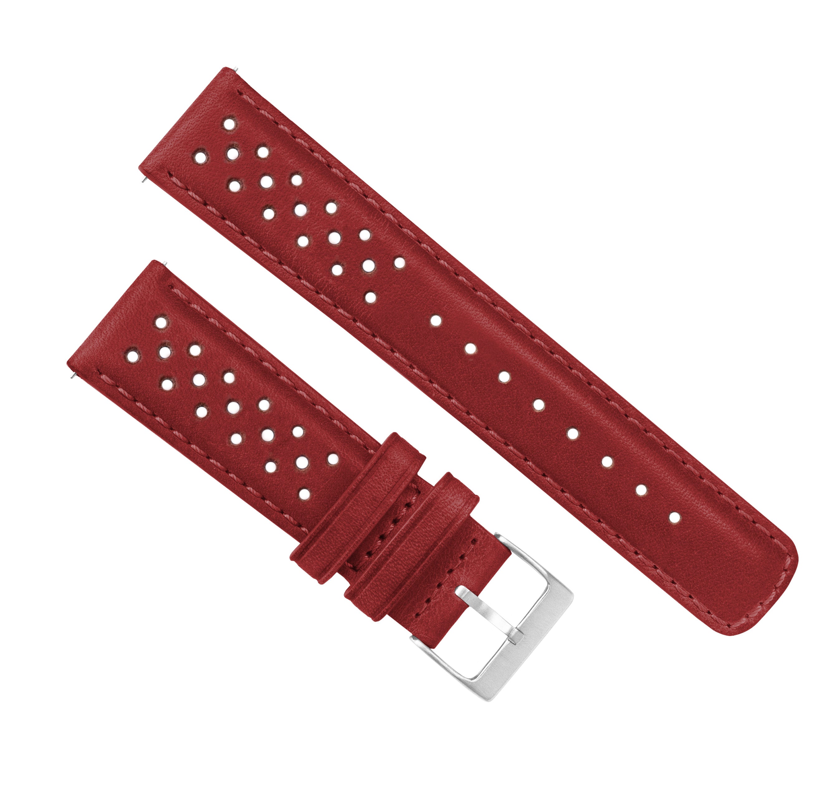 Crimson Red Racing Horween Leather Watch Band – Barton Watch Bands