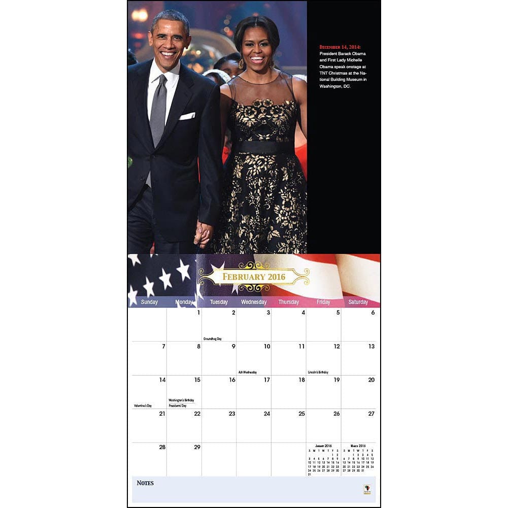 The Obamas: 2016 African American Calendar – The Black Art Depot