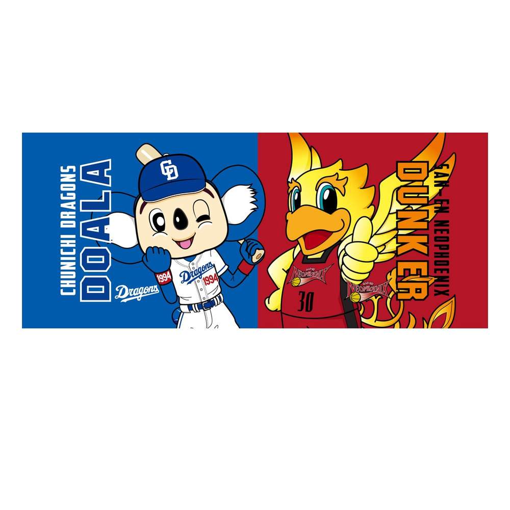 コラボ】ダンカー×ドアラ フェイスタオル｜三遠ネオフェニックス