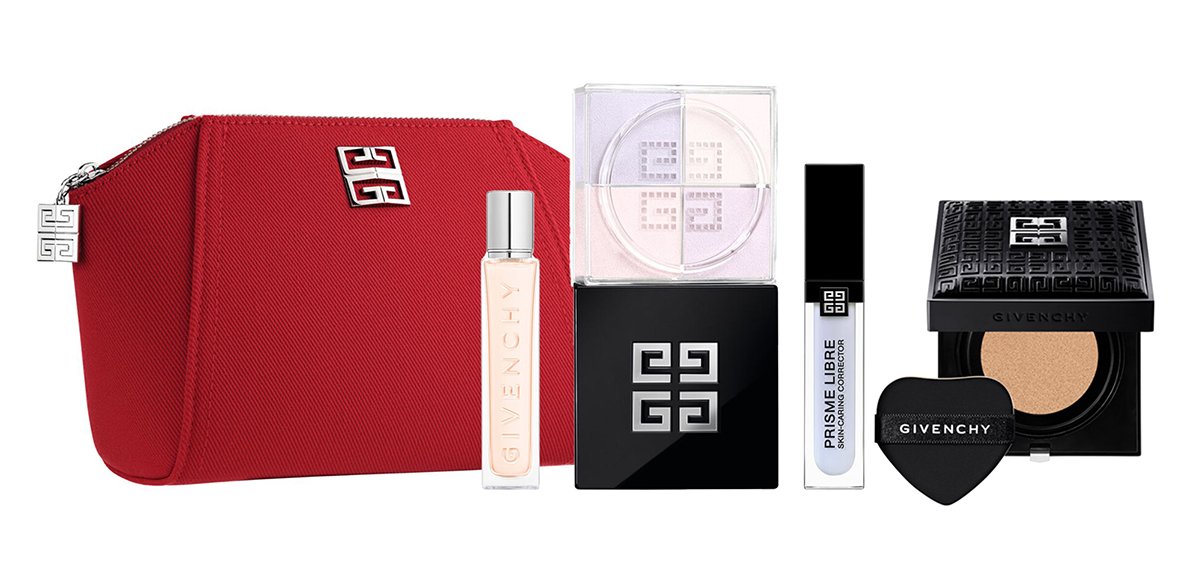 パルファム ジバンシイ×クリスマスコフレ2024】ポーチ付きのメイク