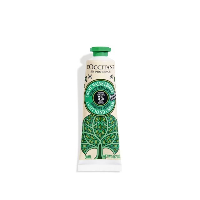 ロクシタン］スパークリングリーフ スノーシア ハンドクリーム［2023年