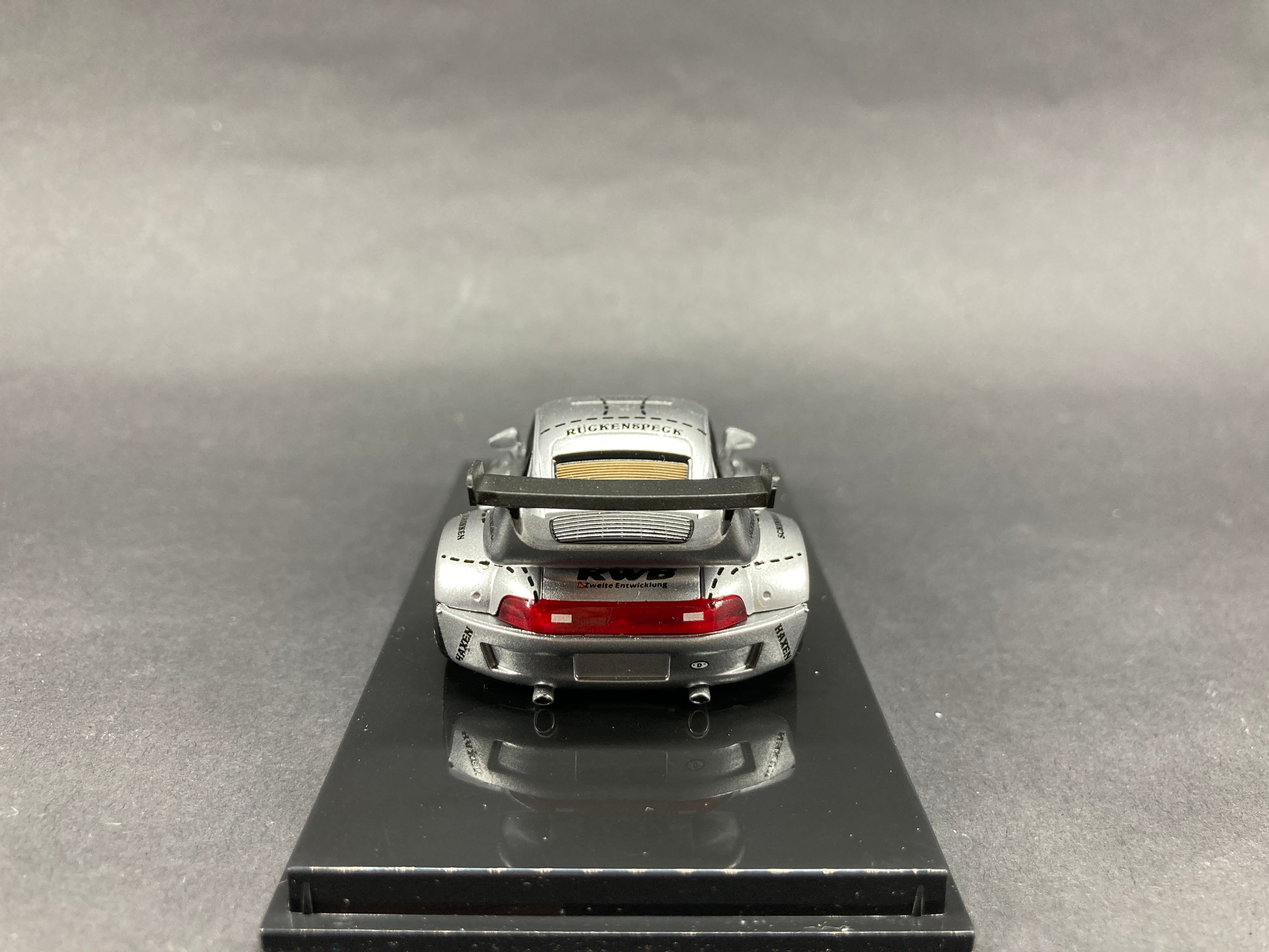 Furuya X YOU&CAR 1/64 Porsche Carrera 911 993 RWB Silver Pig Q-Car