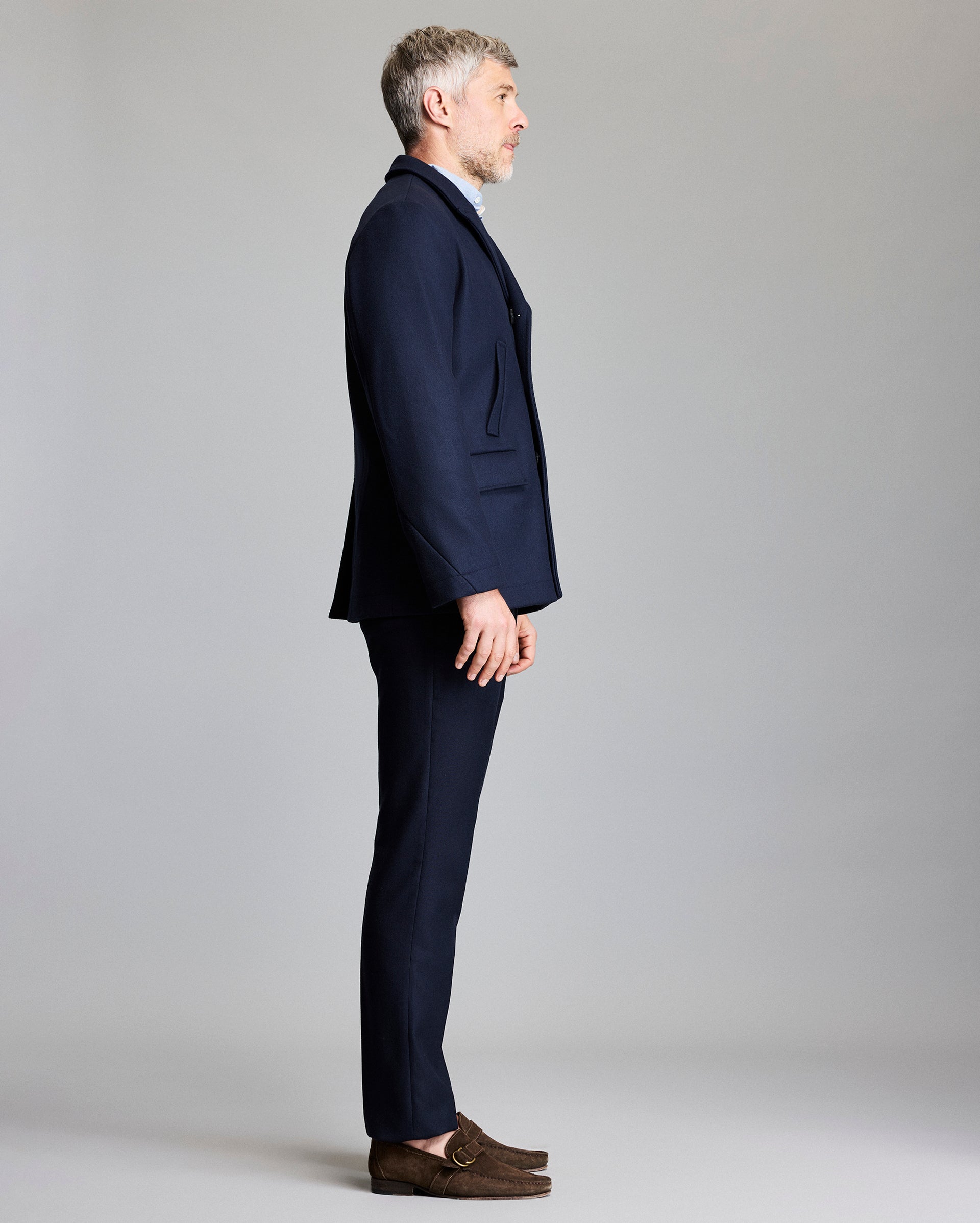 Bond Peacoat - Made in Italy Melton Wool | Billy Reid