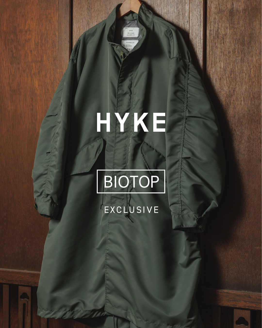 HYKE for BIOTOP 25SS | TYPE M-65 FIELD COAT EX | TOPICS | BIOTOP