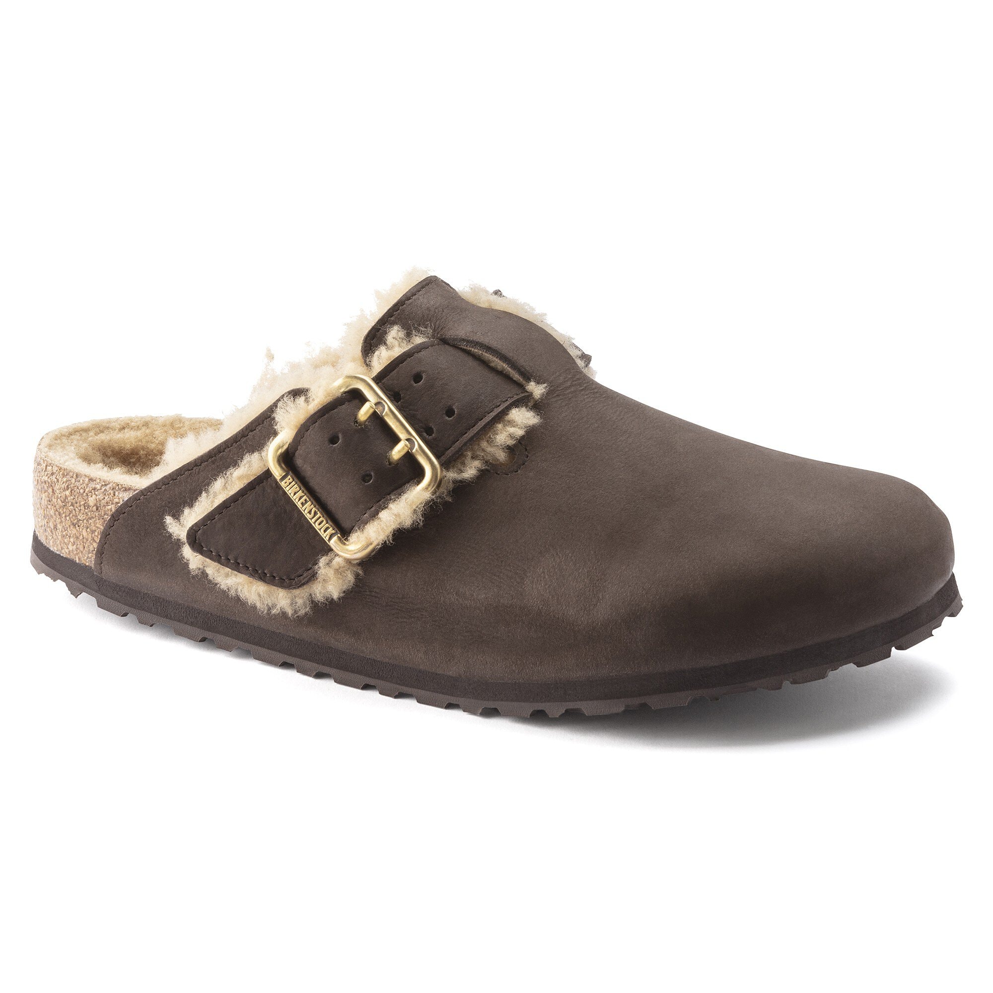 Boston Bold Shearling Nubuck Leather in Color Espresso
