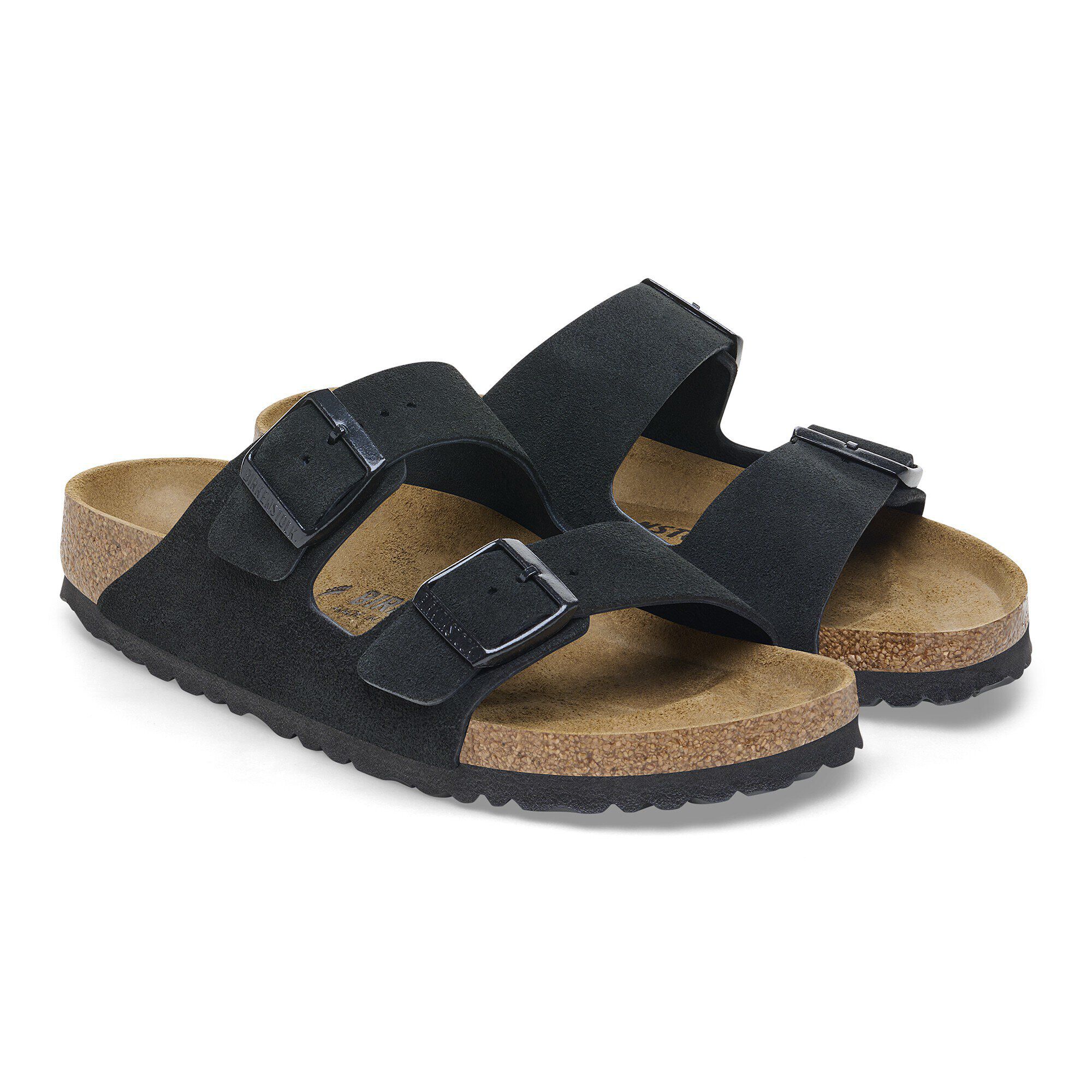 Arizona / アリゾナ」（スエードレザー、ブラック）| BIRKENSTOCK（日本）