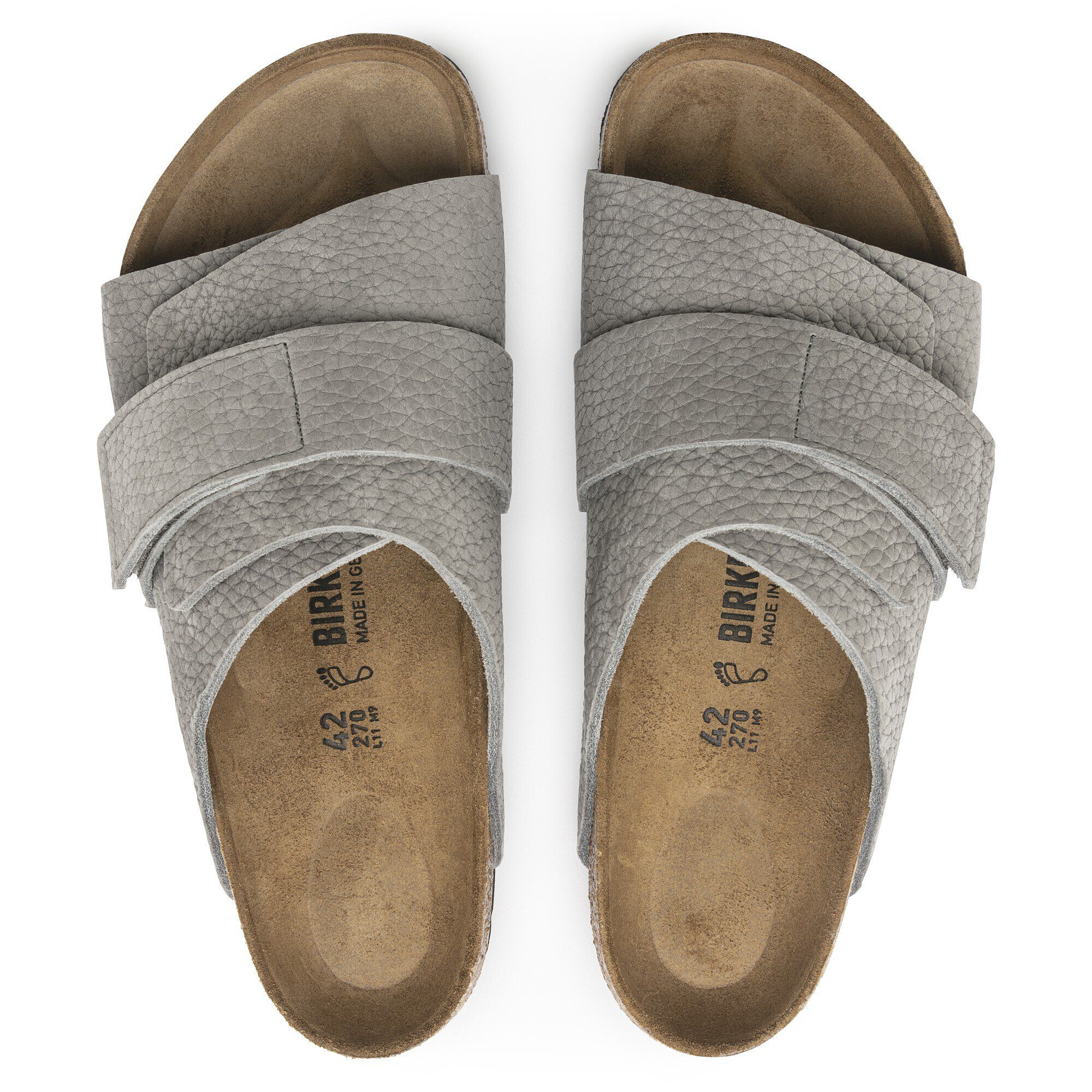 Kyoto Nubuk Leather in Color Desert Buck Whale Gray | BIRKENSTOCK