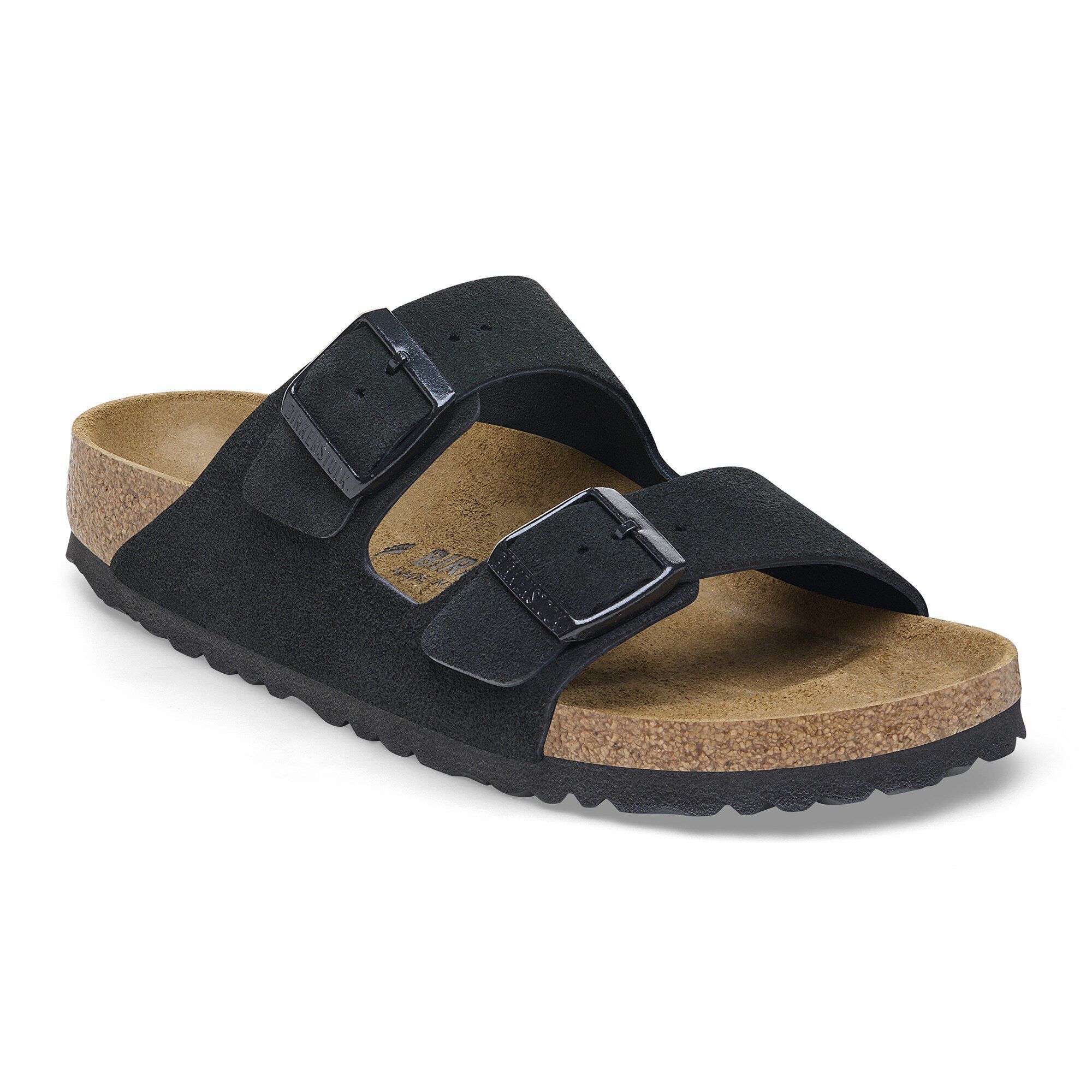 Arizona / アリゾナ」（スエードレザー、ブラック）| BIRKENSTOCK（日本）