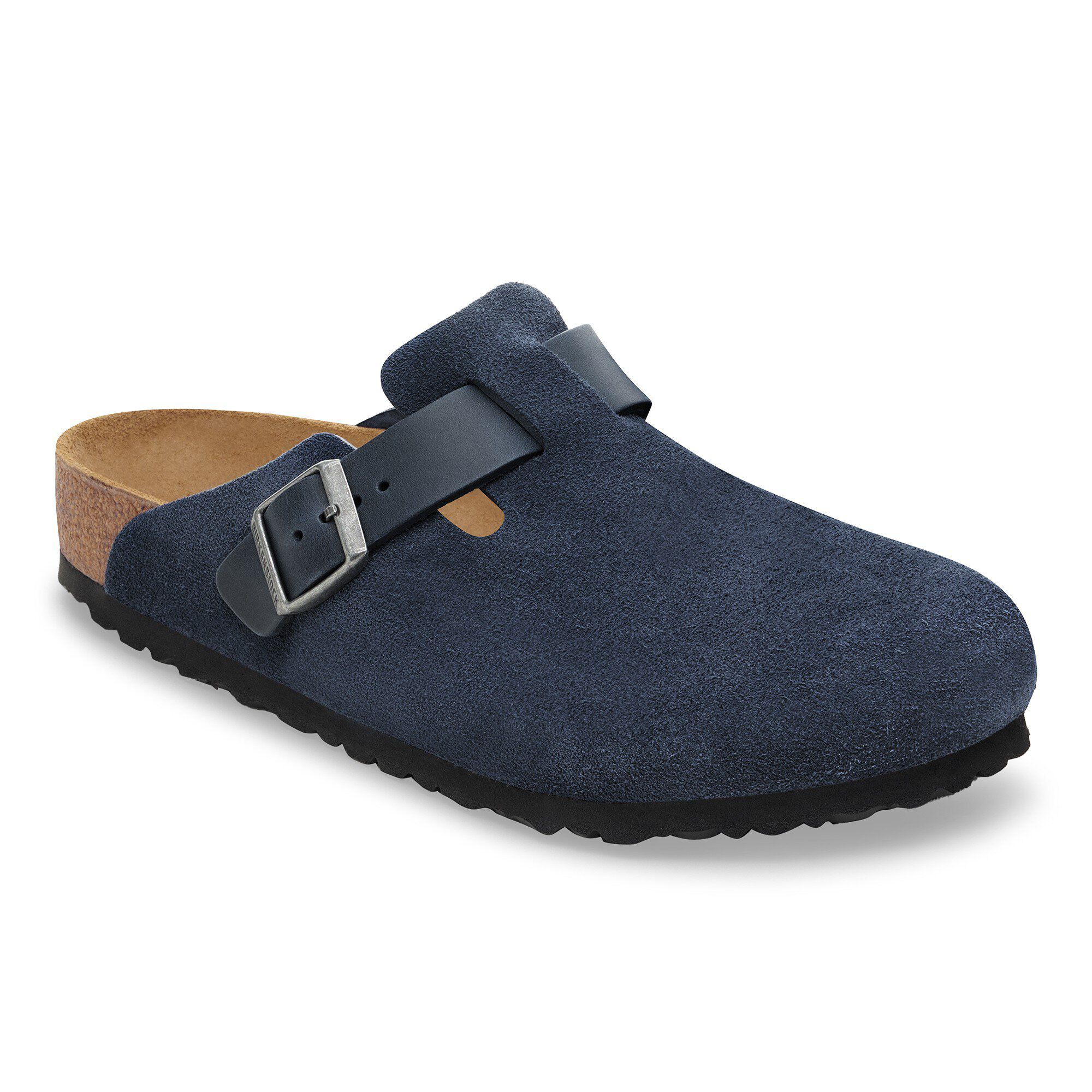 Boston Mixed Leather in Color New Navy | BIRKENSTOCK Canada