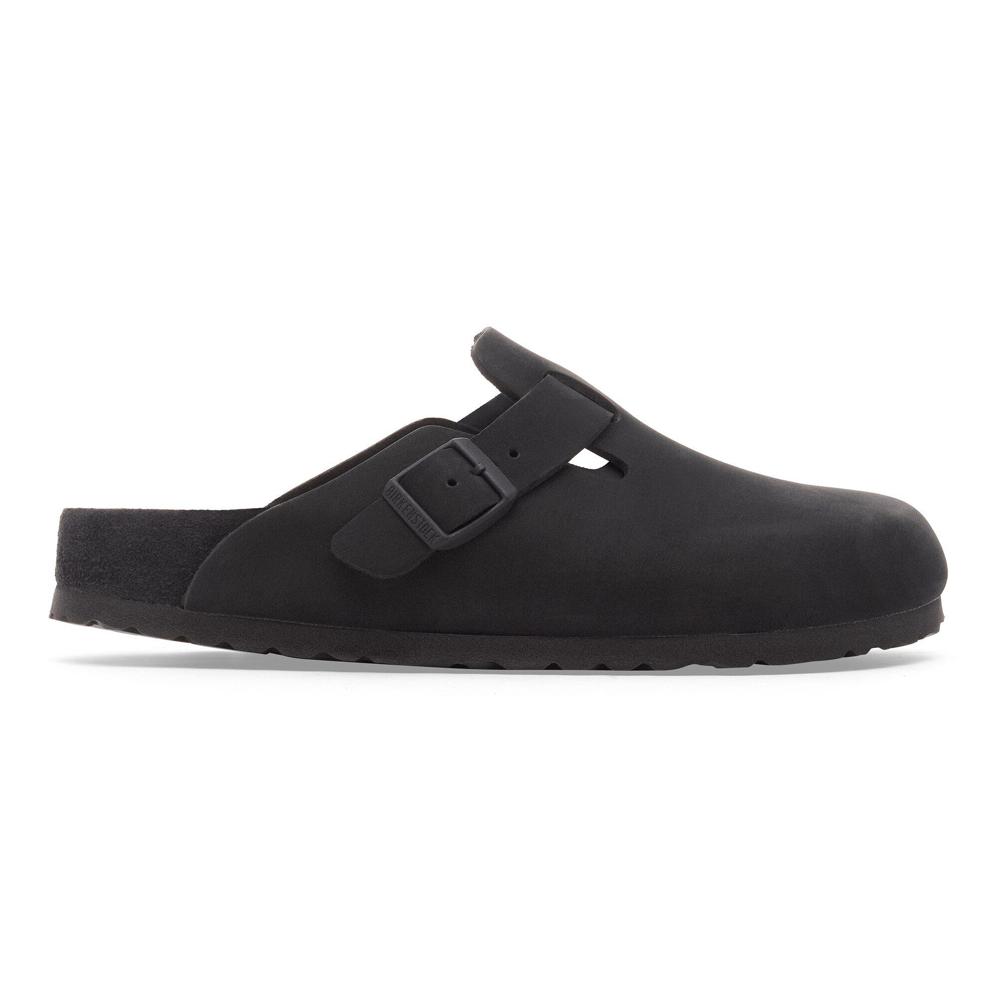 Boston Nubuck Leather in Color Black | BIRKENSTOCK US