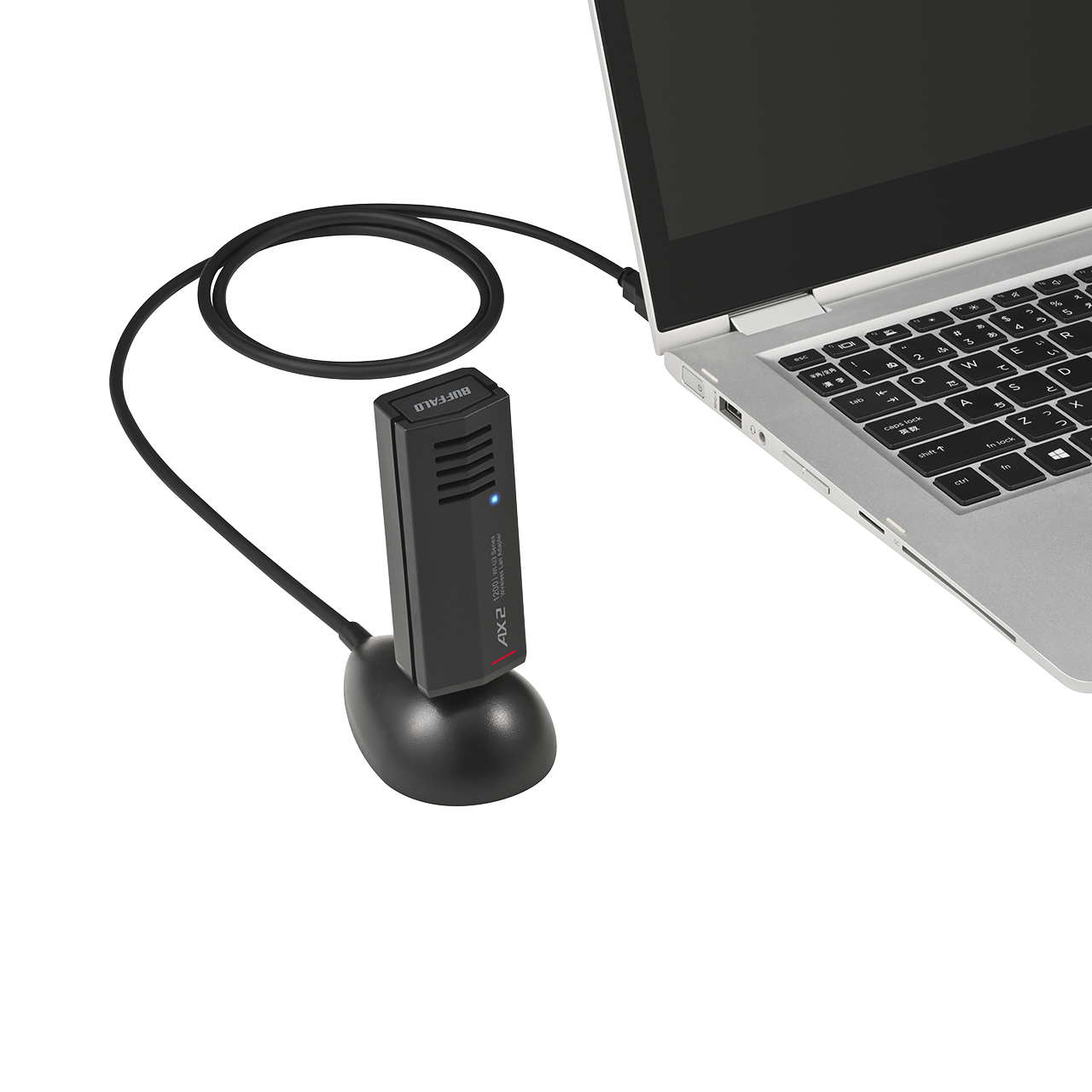 国内メーカー初※、Wi-Fi 6（11ax）対応USB接続Wi-Fiアダプター（無線