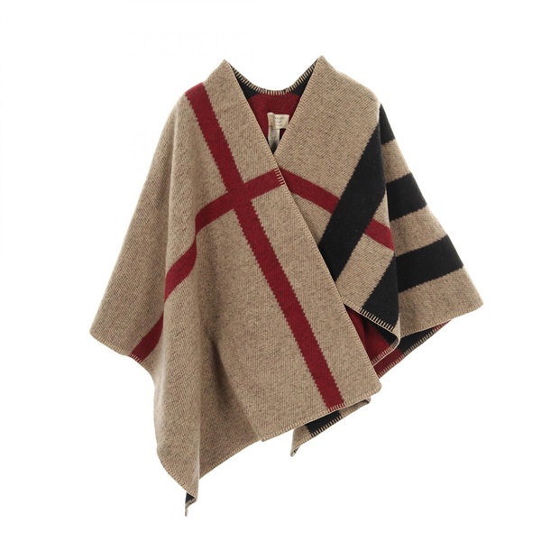 バーバリー(BURBERRY)バーバリー ポンチョ ケープ ストール 衣料品