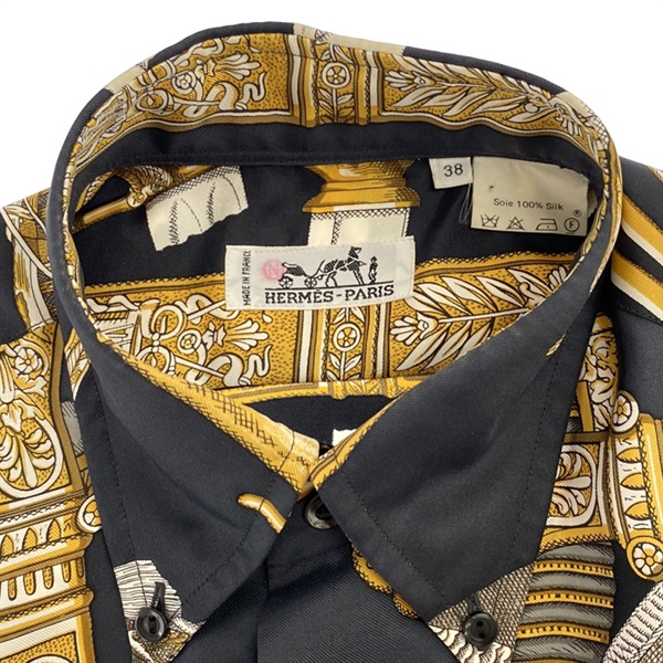 エルメス(HERMES)エルメス シルクシャツ soldes品 長袖シャツ 衣料品