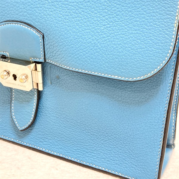 エルメス(HERMES)エルメス サックアデペッシュ27 ブルージーン
