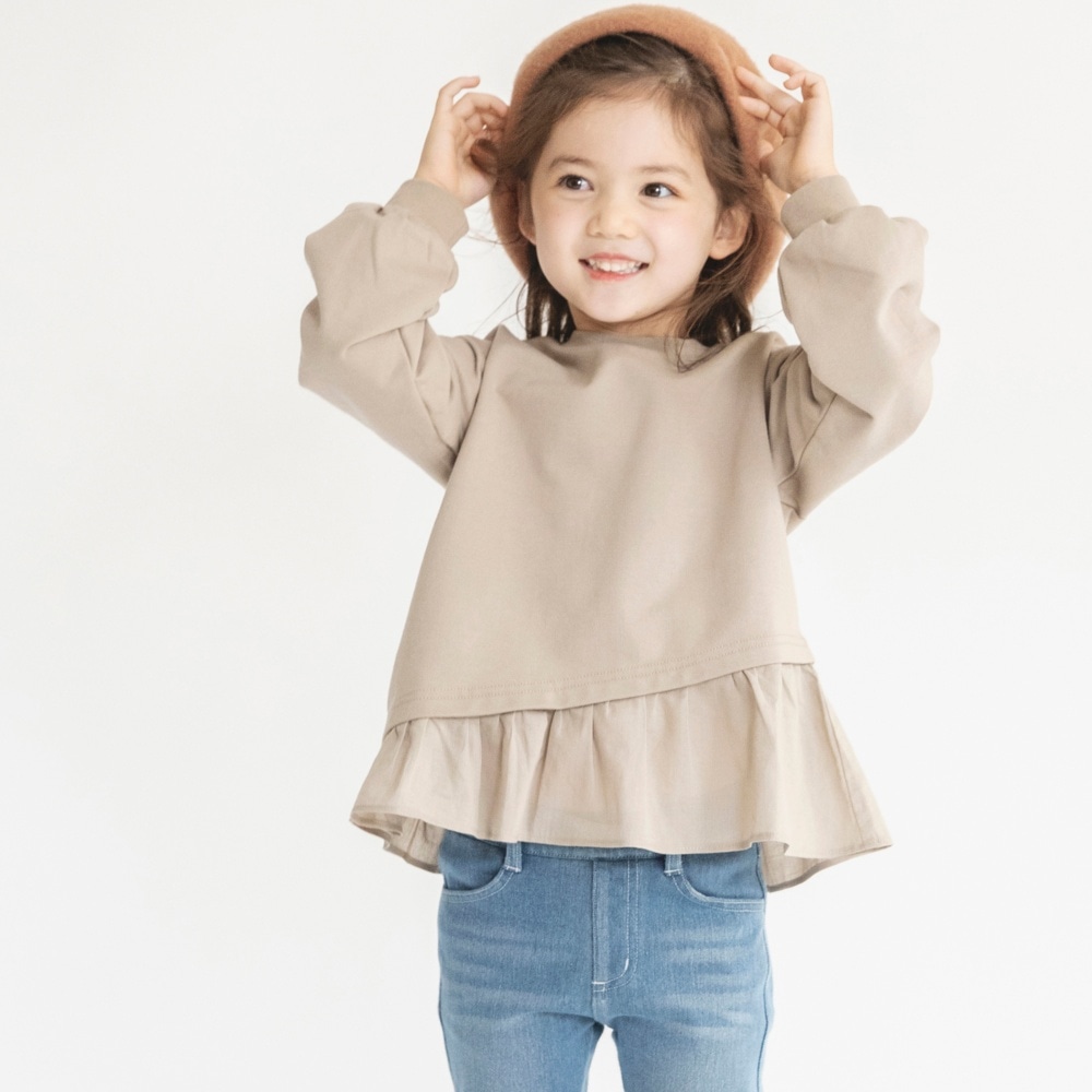 WEB限定】裾フリルトレーナー 12-1604-511 2012000422704｜子供服