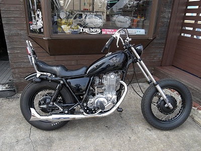 SR400/500 SLIP-ON FISHTAIL MUFFLER | ブラットスタイルウェブショップ