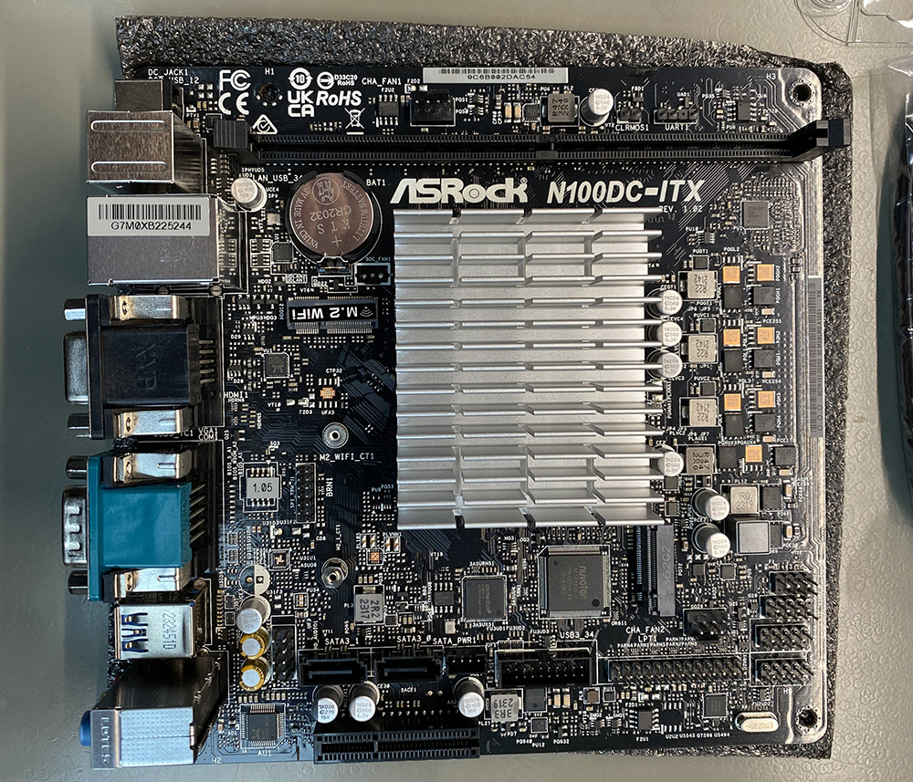 Home Server upgrade to an Intel N100 fanless ASRock N100DC