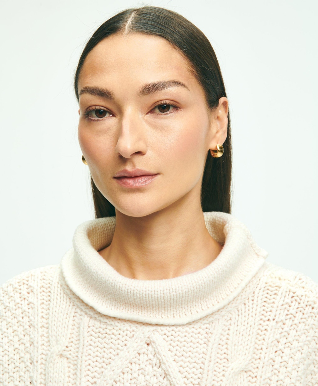 アランケーブル モックネックセーター | Brooks Brothers Japan