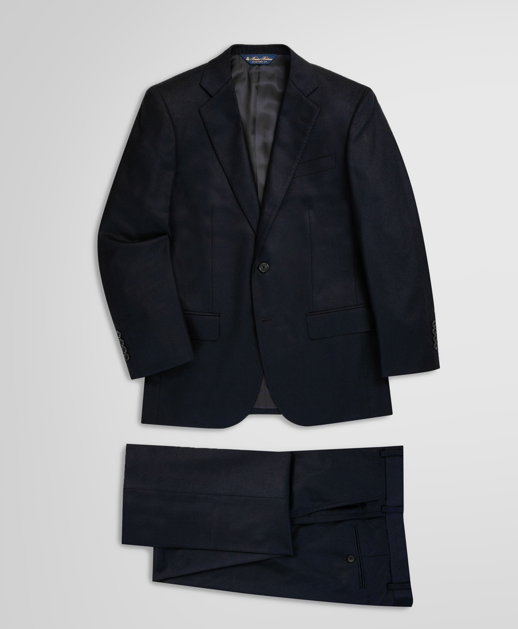 ウール/カシミヤ フランネル シングル2釦スーツ Traditional | Brooks