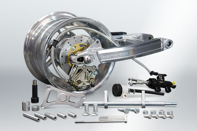 モンキー用10in7.0Jホイール付ワイドスイングアーム コンプリート