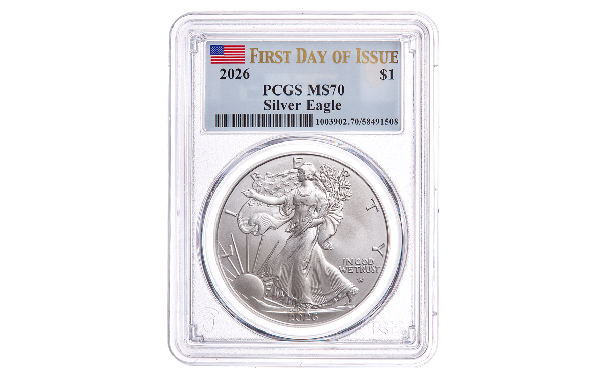 2022 $1 1-oz Silver American Eagle 2-pc Set NGC MS70 FR w/Eagle