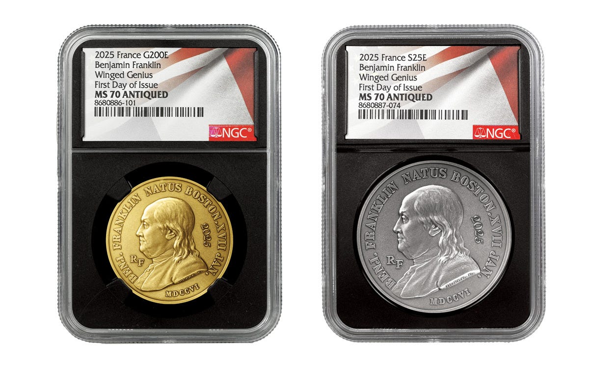 2017 Silver Gold Star Wars Obi-Wan 2-Proof Set NGC PF70UC