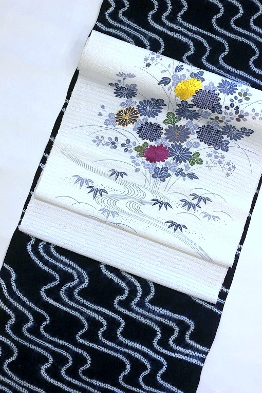 工藝絞り/有松絞り 折縫い絞り本藍染め